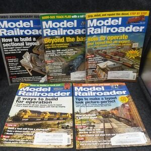 Lot of‎ 5 Issues Model Railroader Magazine 2009 How To Build Layout Operate